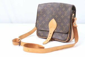 LOUIS VUITTON ルイヴィトン LV モノグラム カルトシエール ショルダーバッグ 肩掛け 斜め掛け ポシェット 鞄 ブラウン レディース 0150-HA