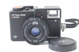 【ジャンク】アグファ Agfa OPTIMA 1035 electronic Sensor 40㎜ F2.8 コンパクトカメラ フィルムカメラ ブラック 43025-Y