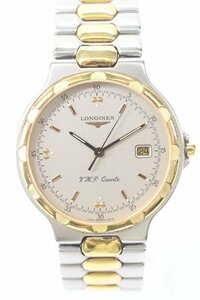 LONGINES ロンジン コンクエスト V.H.P 174 4018 クォーツ デイト メンズ 腕時計 コンビカラー 9828-N