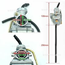 キャブレター バイク用 PZ20 PC20 汎用 社外品 ホンダ モンキーゴリラ カブ シャリー エイプ DAX ATV 等 オートバイ パーツ 修理 部品 F296_画像8