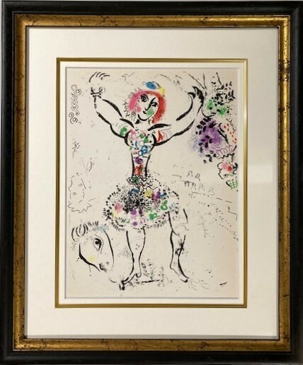 【特価】　≪　　マルク・シャガール　　≫　　オリジナルリトグラフ【石版画】　　　1960年　　　WOMAN JUGGLER　　　MARC　CHAGALL