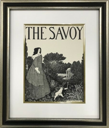 【特価】　≪　　オーブリー・ビアズリー　　≫　　オリジナルラインブロック　　COVER DESIGN THE SAVOY-I 　1900年　　AUBREY　BEARDSLEY