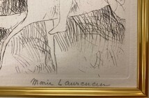 【特価】　≪　　マリー・ローランサン　　≫　　オリジナルエッチング【銅版画】　 　№116 　　 1926年　　MARIE　LAURENCIN_画像3