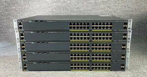 M◆Cisco(シスコ)/スイッチ/Catalyst 2960-Xシリーズ/WS-C2960X-24TS-LL V04/5台セット/初期化済(2