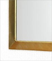 鏡 壁掛けミラー おしゃれ 真鍮 アンティーク レトロ ゴールド ウォールミラー アーチ型 シンプル 玄関 真鍮の壁掛けミラー アーチ L_画像3