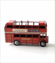 置物 オブジェ クラシックカー ロンドンバス おもちゃ ペンホルダー おしゃれ レトロ American Nostalgia ホルダー付きロンドンバス_画像5