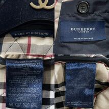 大きいサイズ 美品 バーバリー BURBERRY バーバリーロンドン キルティングコート キルティングジャケット 英国製 中綿 ブラックXL〜_画像10