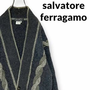 サルヴァトーレフェラガモ salvatore ferragamo ニットカーディガン サイズS