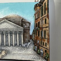 立体絵画/SERIE/Le vie d Italia/Pantheon/Roma/木彫り/彫刻/イタリア製/ha.5.1114.15_画像3