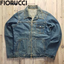 ☆FIORUCCI フィオルッチ☆USED加工 デニム ジャケット M エドウィン社 S1314_画像1