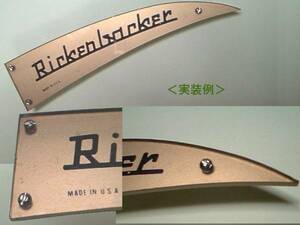 ネームプレート用 マイナスタッピングネジ3本 ロッドカバー用★6 Rickenbacker