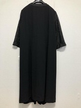 新品☆5L喪服礼服ブラックフォーマル黒レース袖ロングワンピース☆w819_画像6