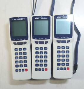 KN4294 [ junk ] OPTICON business use handy terminal H-1311 3 pcs. set 