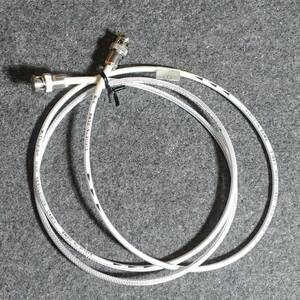 【同軸デジタルケーブル】MITSUBISHI(三菱) HIGH RESOLUTION CABLE BW58-No.911915使用 BNC⇔BNC約1ｍ自作その①【中古動作品】