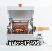 電動焙煎機110V 自動コーヒーロースターマシン1200W 家庭またはコーヒーショップでの使用のためのステンレス鋼ロースター_画像1