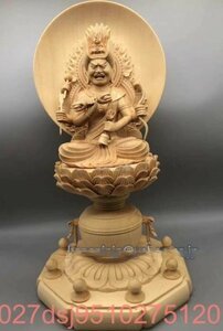 明王像 総檜材 木彫仏像 仏教美術 職人手作り精密細工