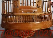 手作り 鳥かご 木彫り 彫刻 竹製 竹細工 工芸品 龍 木製 鳥籠 アンティーク_画像3