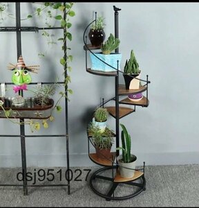  high class flower stand spiral stair garden rack planter stand 