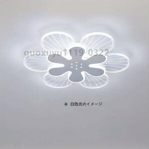 「室内芸術」LED シーリングライト 高透過率の 花の形 調光 調色 天井照明 おしゃれ 北欧 照明器具の画像6