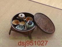 ローテーブル 茶台 茶道具 お茶 茶器 茶盆 竹製 竹 茶盤 茶道 道具 茶海 カフェ コースター ティー_画像4