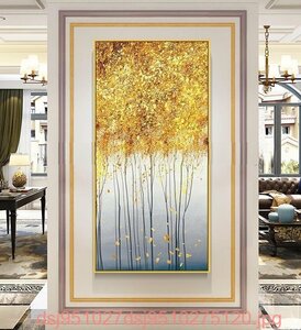 Art hand Auction Entrance decoration painting hallway mural tree abstract interior wall decoration beautiful simple modern living room, artwork, painting, others