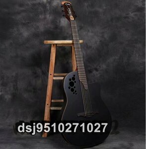 アコースティックギター 弦楽器 1:18閉鎖弦ノブ ケース付き ピックアップ 21フレット 表面単板 トウヒ 炭素繊維材料 炭化合成木材