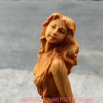 美女 女神 ヌード 裸婦像置物 職人手作り 彫刻工芸品_画像1