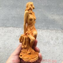 美女 女神 ヌード 裸婦像置物 職人手作り 彫刻工芸品_画像3