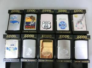 ☆W108)未使用 zippo ジッポ ライター 彫刻/イラスト/60th Anniversary/Piko/プレーン/ 他10個セット USA製 専用収納ケース付き◆