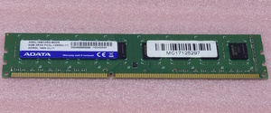 ■ADATA AM2L16BC8R2-B0DS - PC3L-12800U/DDR3L-1600 240Pin DDR3 UDIMM 8GB 動作品