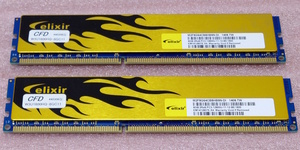 □CFD W3U1600HQ-8GC11 - PC3-12800/DDR3-1600 240Pin DDR3 SDRAM 16GB(8GB x2) 動作品