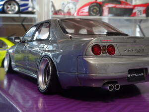 ☆カスタム☆限定700台(571/700)☆京商 1/18 スカイライン GT-R Autech Version 40th Anniversary 改☆R33☆オーテック☆ワタナベ仕様☆