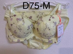 4143トリンプ AMO`SSTYLEブラジャーD75＆ショーツMセット