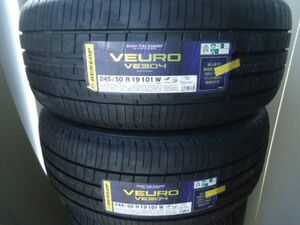 【I95】特価品 ダンロップ VE304　245/50R19 未使用 2本　