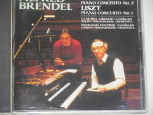 【CD１枚】　　 ブレンデル　　ブラームス　ピアノ協奏曲　第2番　リスト　ピアノ協奏曲　第１番　