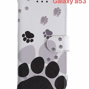 Galaxy a53 ギャラクシー ケース 手帳型 かわいい 肉球