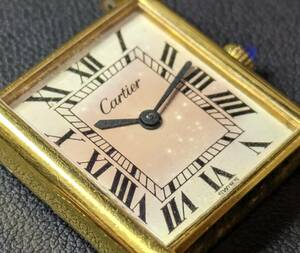 ★ 【稼働品】 Cartier カルティエ プレマストタンク 手巻き アンティーク ビンテージウォッチ