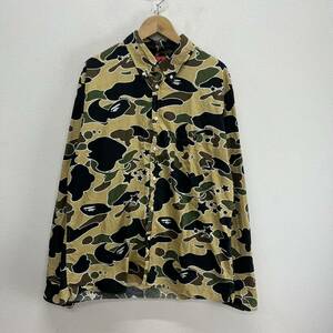 A BATHING APE エイプ sta camo ボタンダウンシャツ BD 迷彩 カモ 初期 XL 10112213