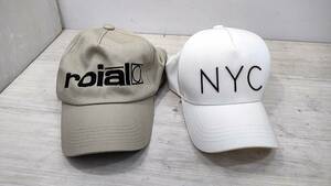 送料無料S80206 ロイアル　ヴィンテージ　ベージュ　フリーサイズ　NYC　キャップ　フリーサイズ　ホワイト　キャップ　帽子　ファッション