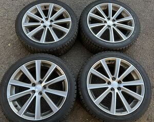 Studless　225/45R18 レガシー 等 Subaru Genuine　Wheels 7.5-18+55 5H100 GOODYEAR FCENAV7 202009　4本set