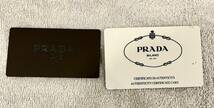 極美品 PRADA プラダ テスートシティ トートバッグ ハンドバッグ 肩掛け 三角ロゴ ナイロン B6242 黒 ギャランティカード_画像9