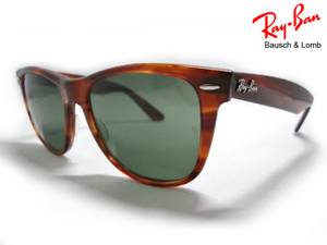 Vintage B&L RayBan WAYFARER 2 USAボシュロムG15アメリカ製ウェイファーラ 茶トータス刻印BLべっ甲カラ柄ブラウン サングラスⅡ米国メンズ