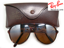 Vintage B&L RayBan B15TGMミラーDrivingドライビングTRADITIONALS LEXINGTONトータス柄USAボシュロムMirorアメリカBLサングラス茶ブラウン_画像1