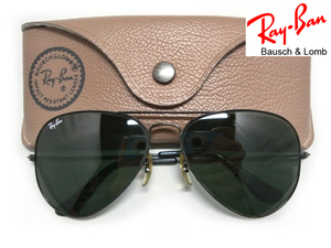 美品Vintage B&L RayBan METAL USA G15ボシュロムBLメタルBlackブラック ティアドロップ ミリタリ アメリカ製パイロット グラス サングラス