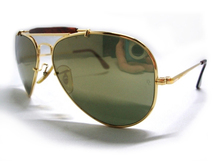 希少Vintage B&L RayBan OUTDOORSMAN G15DH DiamondhardダイヤモンドハードGoldミラーレンズUSAボシュロムBLアメリカ製ゴールド金_画像3