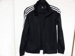 アディダス　ジャージ　黒　ロゴ　３本ライン　ブラック　ADIDAS レディース　古着　秋冬　Lサイズ　まとめ売り　売り切り格安　お得　