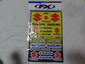 未使用　FX SUZUKI レーサーグラフィックキット　FACTORY EFFEX RM RM-Z オフロード　スポーツ　スズキ　カタナ　GSX ハヤブサ　MX USA製