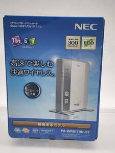 M25★ R51128　NEC　ワイヤレスブロードバンドルータ　Aterm WR8170N（STモデル） PA-WR8170N-ST　Wi-Fiルータ　箱・説明書付き ★