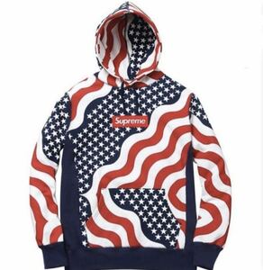 ☆希少☆超激レア☆SUPREME BOX LOGO FLAG HOODIE ボックス ロゴ 星条旗 パーカー