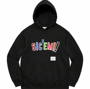 ☆超激レア☆Supreme WTAPS Sic’em! Hooded Sweatshirt Black シュプリーム ダブルタップス パーカー フーディー 黒